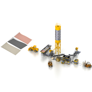 Vollautomatische Blockproduktionslinie
