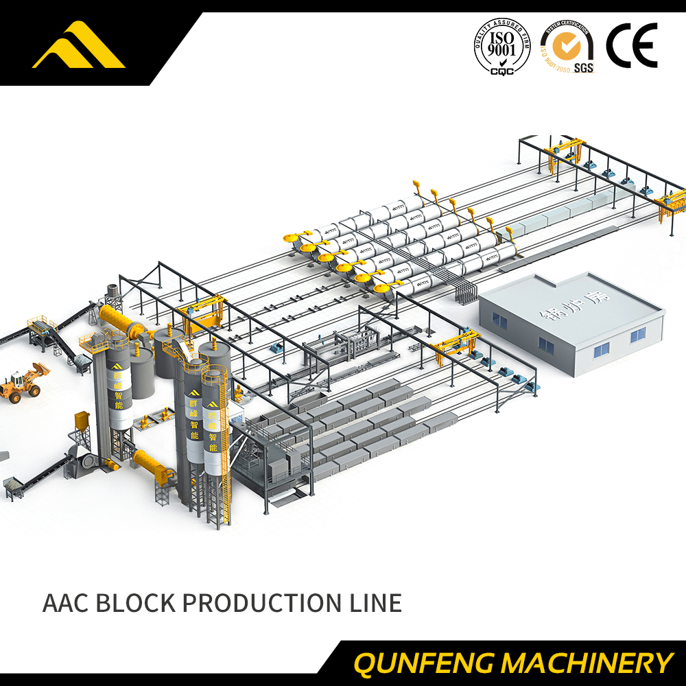 Produktionslinie für AAC-Blöcke